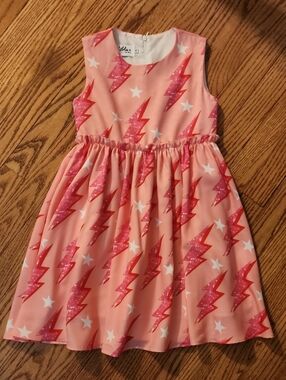 Lola + The Boys Lightning Bolt Dress, Girls 8